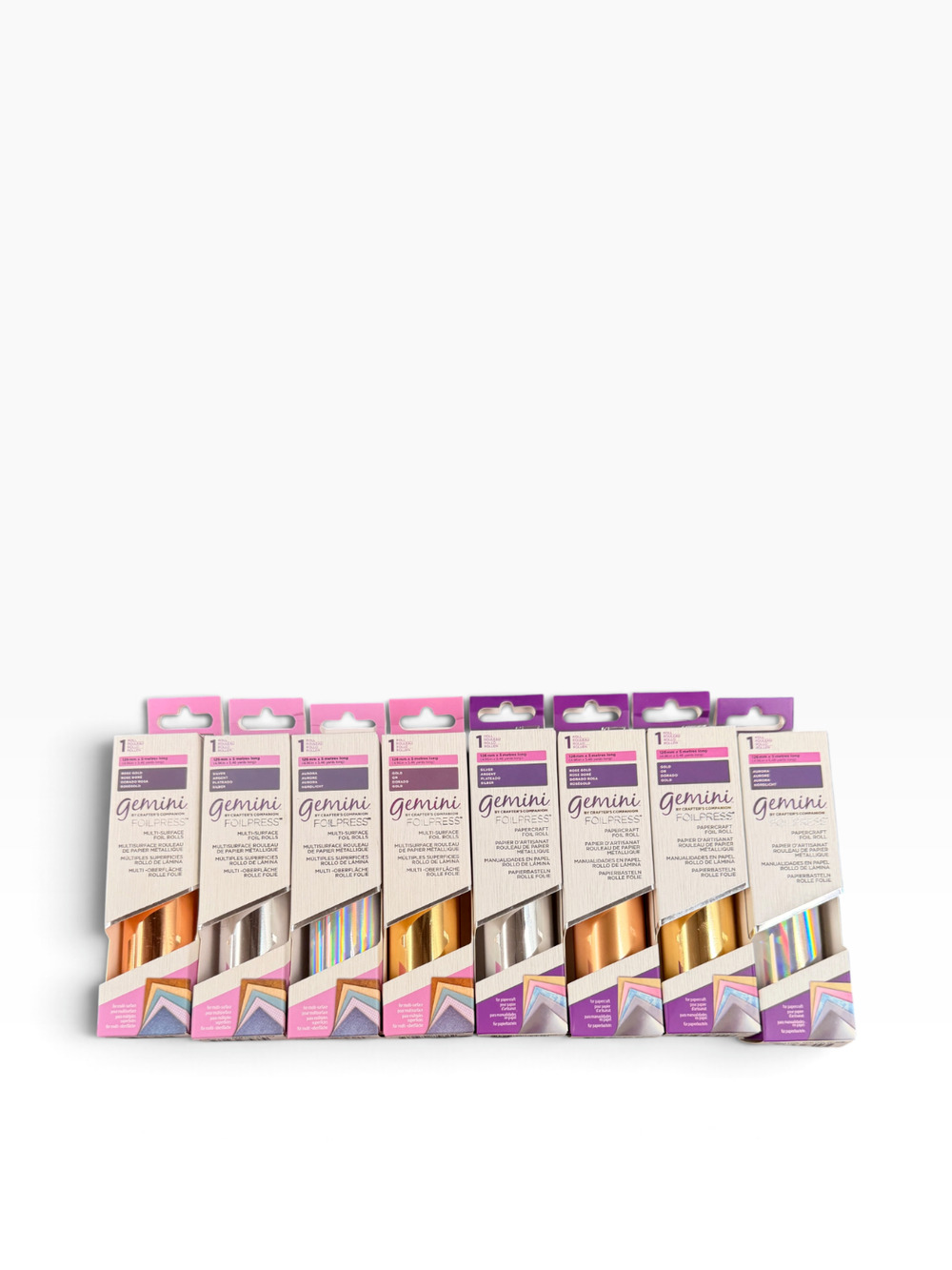 NEW Crafter's Companion Papercraft Foil Rolls - FOIL PRESS 8pcs